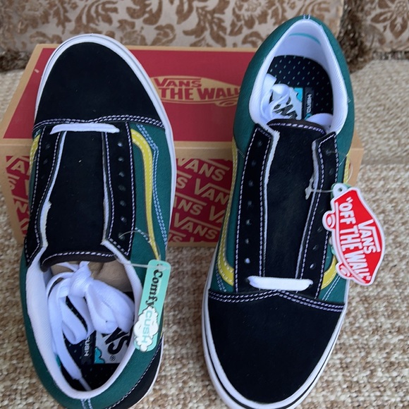 Vans Comfycush Old Skool Ftr Strd/Black/Trwht Men’ - Picture 5 of 16